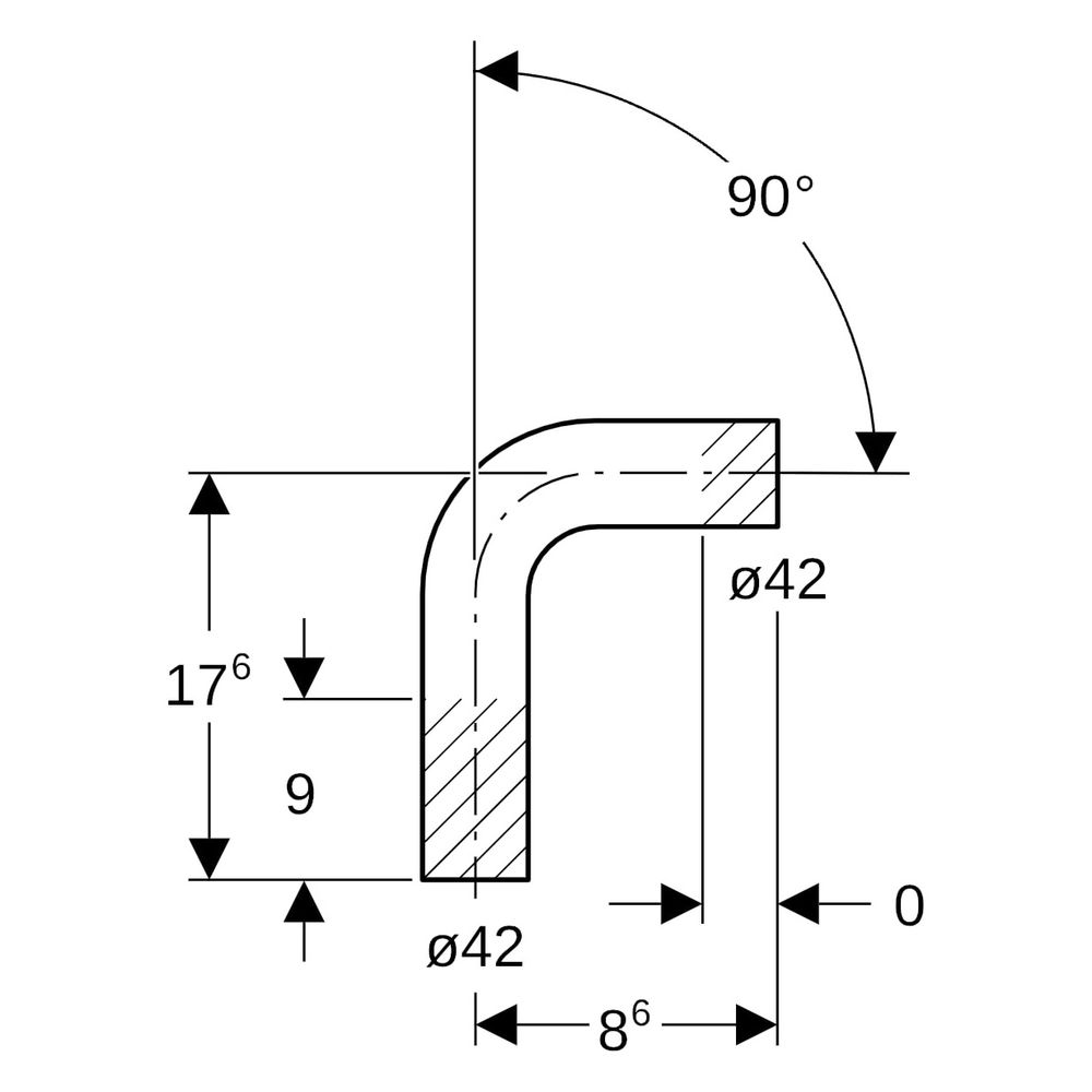 Geberit Passbogen Mapress, 90 Grad, DN 40, 42mm, Kupfer, 60087... GEBERIT-60087 4024723600879 (Abb. 6)