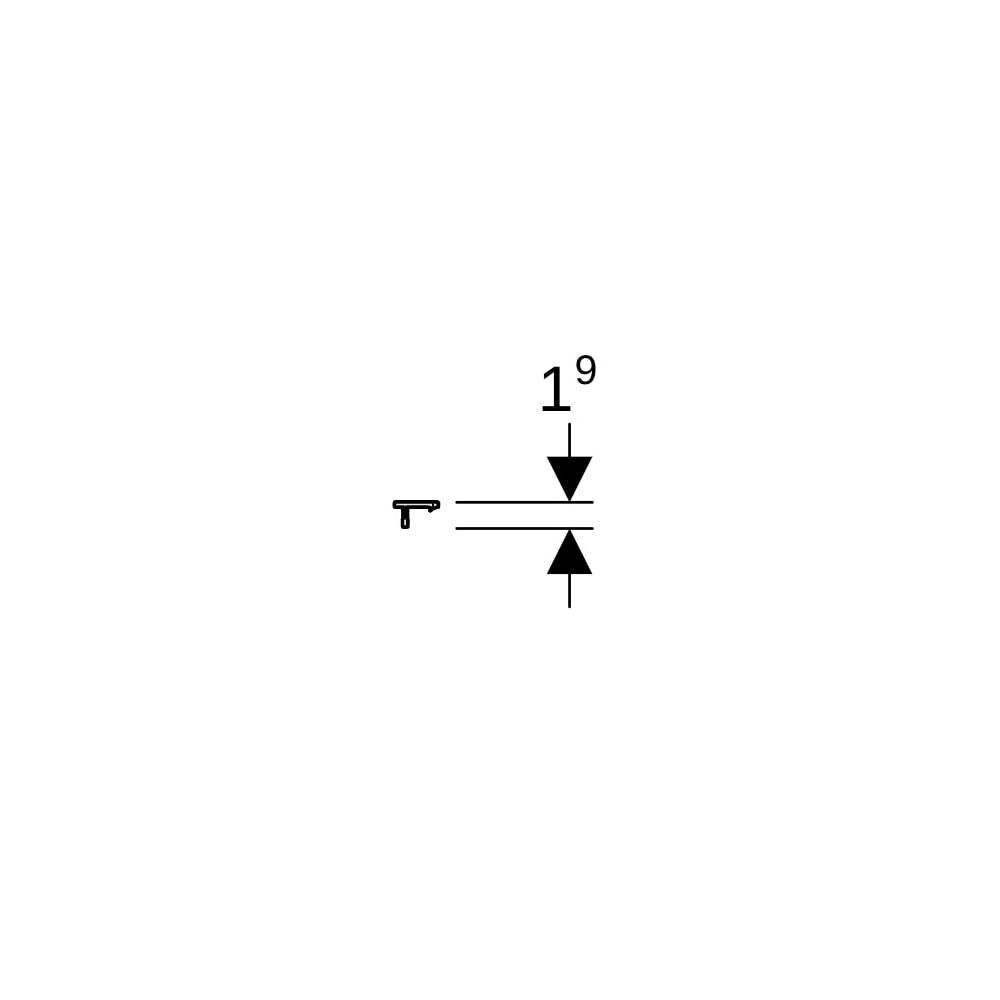 Geberit iCon Griff Sandgrau/pulverbeschichtet matt, Breite 51,7cm... GEBERIT-502358JL1 4025410944559 (Abb. 9)