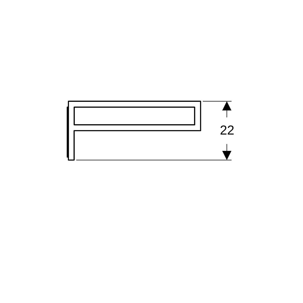 Geberit P-Träger für Geberit ONE Waschtischplatte verchromt... GEBERIT-505700001 4025410949967 (Abb. 9)