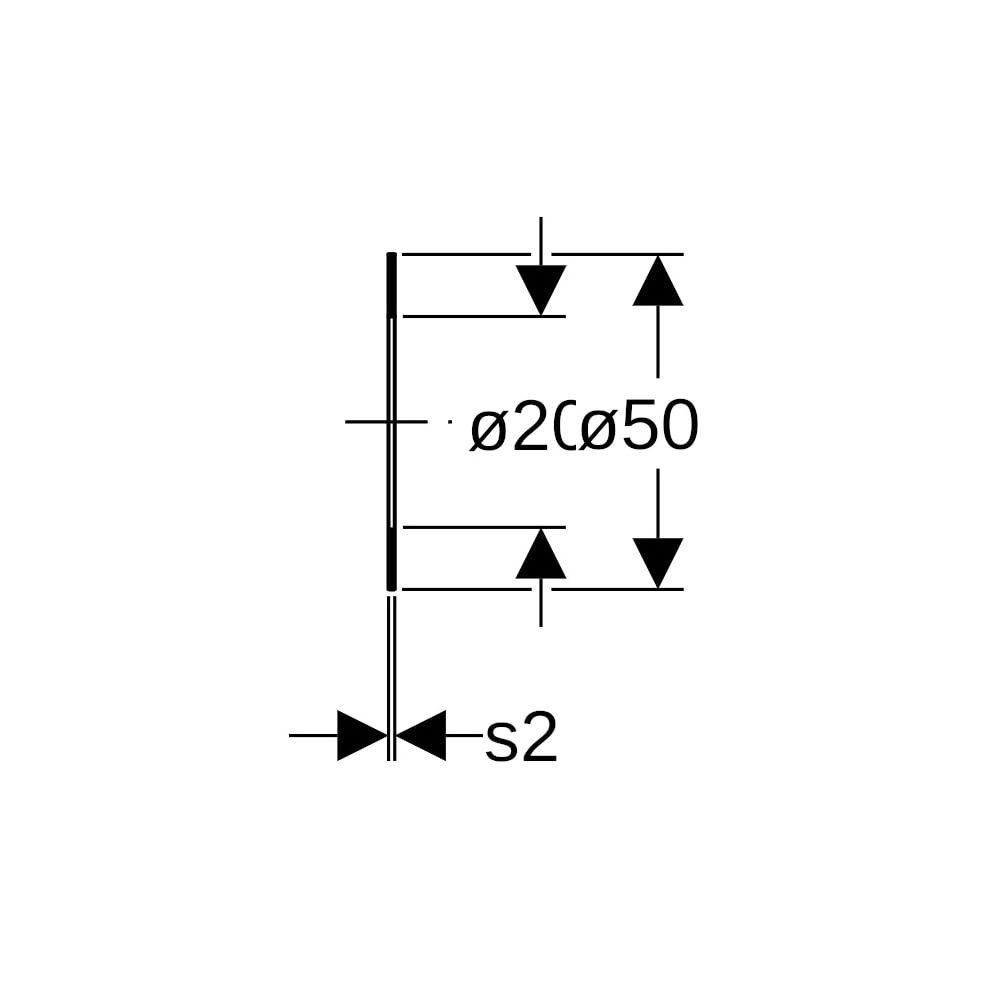Geberit Flanschdichtung PN 10/16 Centellen HD WS 3822, DN 15, Wanddicke 2mm... GEBERIT-91031 4024723910312 (Abb. 5)