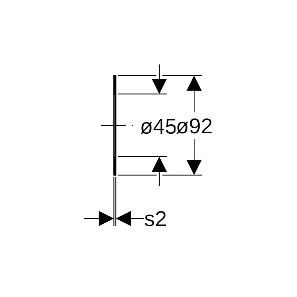 Geberit Flanschdichtung PN 10/16 Centellen HD WS 3822, DN 40, Wanddicke 2mm... GEBERIT-91035 4024723910350 (Abb. 5)