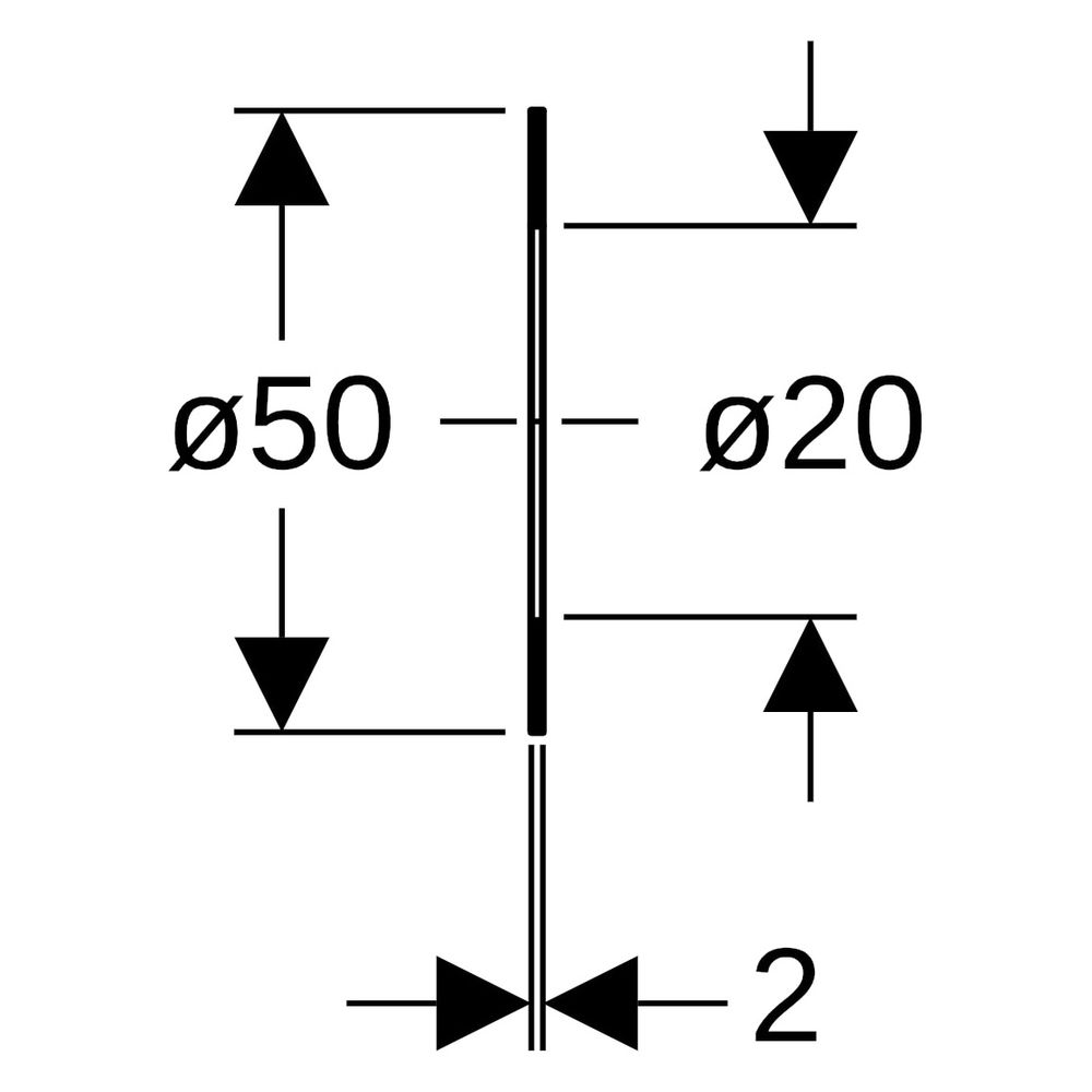 Geberit Flanschdichtung Mapress, DN 15, Faserverbundwerkstoff, 50x20x2mm, 600041001... GEBERIT-600041001 4064746014550 (Abb. 5)