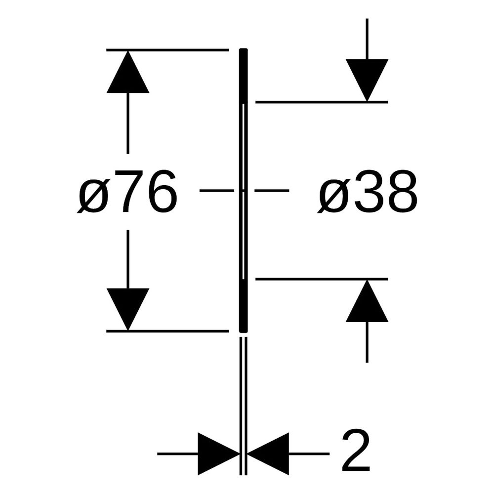 Geberit Flanschdichtung Mapress, DN 32, 76x38x2mm, Faserverbundwerkstoff... GEBERIT-600054001 4064746014758 (Abb. 5)