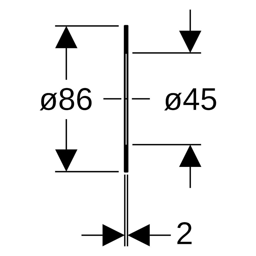 Geberit Flanschdichtung Mapress, DN 40, 86x45x2mm, Faserverbundwerkstoff, 600055001... GEBERIT-600055001 4064746014765 (Abb. 5)