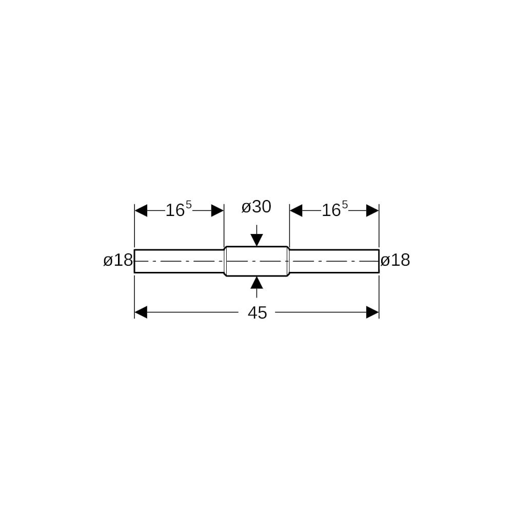 Geberit Mapress Edelstahl Schott-und Deckendurchführung mit zwei Einschubenden Außendurc... GEBERIT-90981 4024723909811 (Abb. 5)