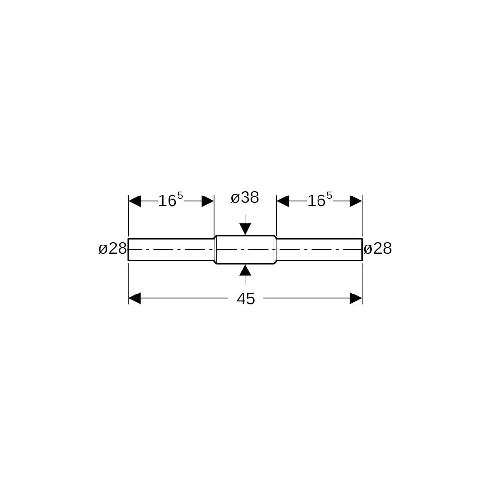 Geberit Mapress Edelstahl Schott-und Deckendurchführung mit zwei Einschubenden Außendurc... GEBERIT-90983 4024723909835 (Abb. 5)