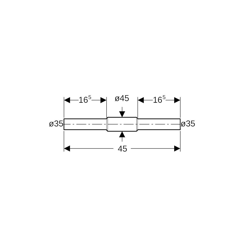 Geberit Mapress Edelstahl Schott-und Deckendurchführung mit zwei Einschubenden Außendurc... GEBERIT-90984 4024723909842 (Abb. 5)
