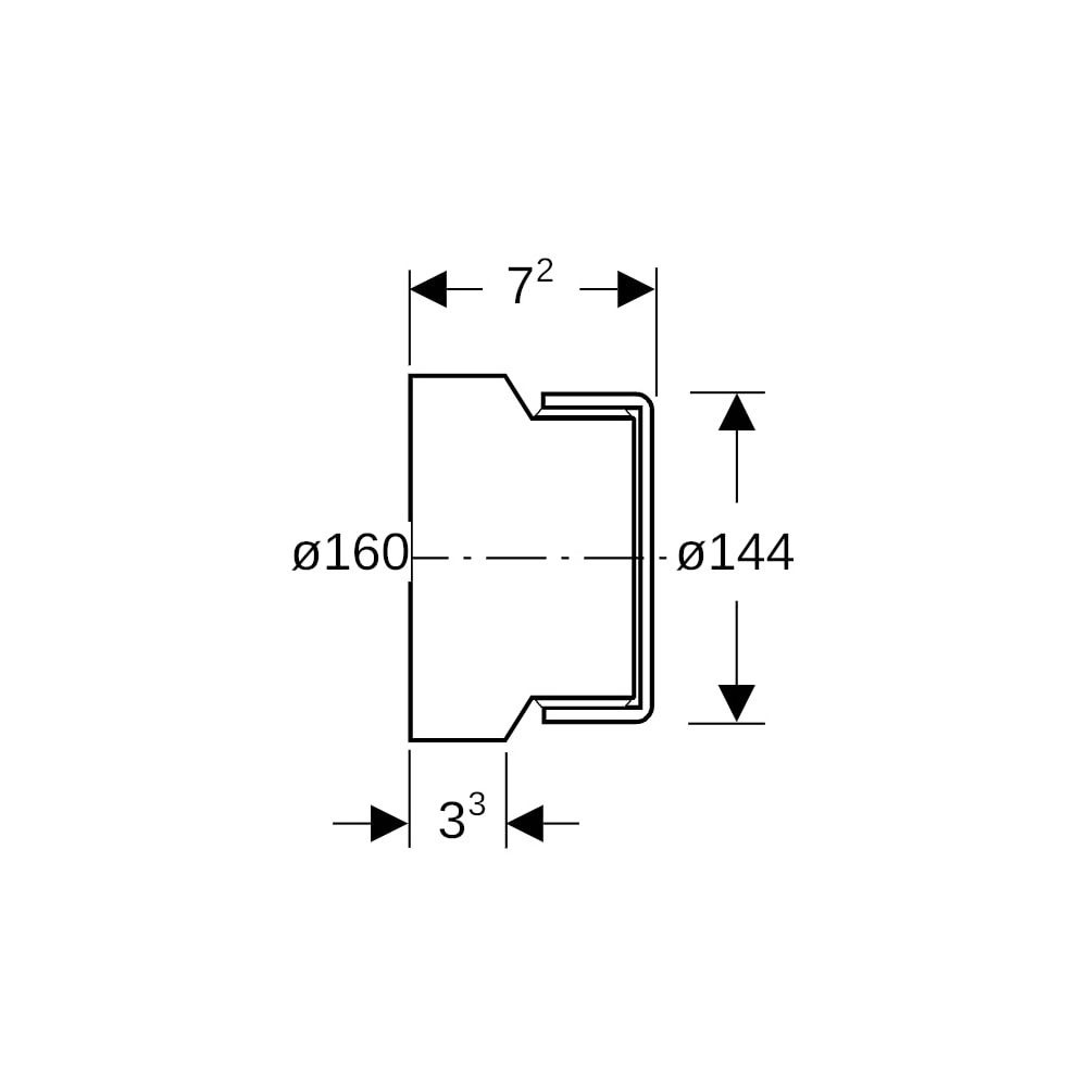 Geberit Silent db20 Enddeckel verschraubbar Außendurchmesser 160mm... GEBERIT-315005141 4025416862314 (Abb. 5)