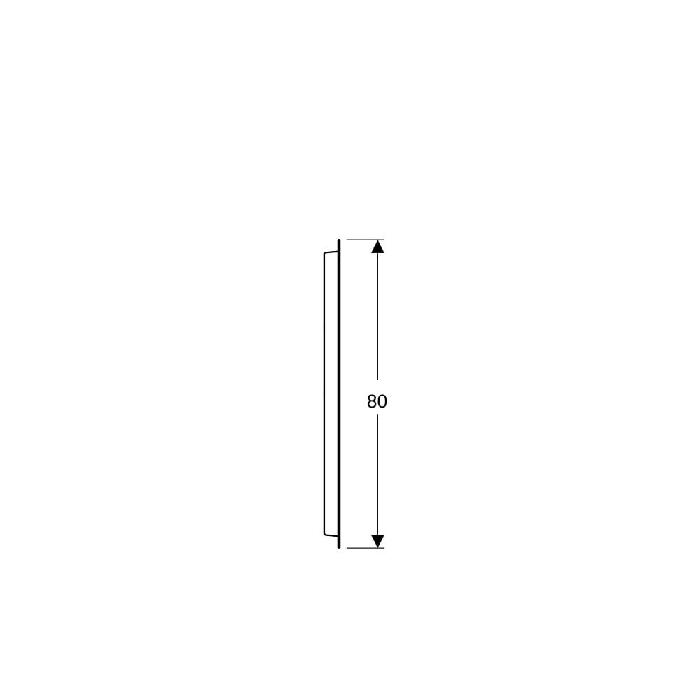 Geberit Option Oval Lichtspiegel, indirekte Beleuchtung, 60x80x3,1cm... GEBERIT-502800001 4025410060150 (Abb. 6)