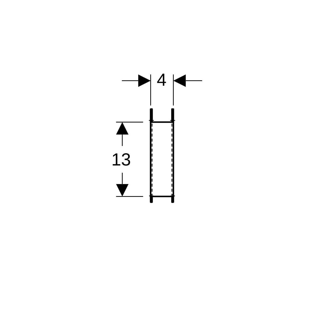 Geberit Abstützungsset für WC-Keramiken mit kleiner Auflagefläche, 2 Stück... GEBERIT-111847001 4025416846260 (Abb. 6)