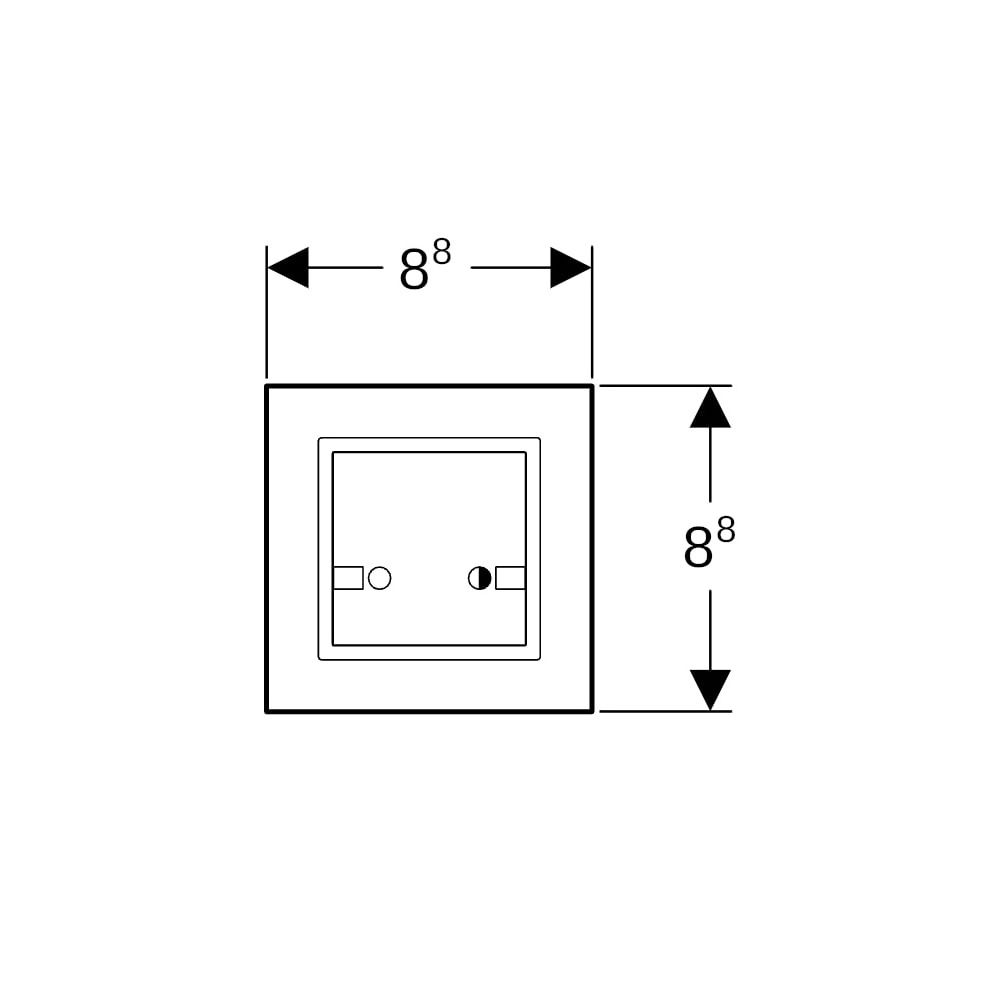 Geberit Funktaster für elektronische Spülauslösungen... GEBERIT-241568001 4025416709367 (Abb. 6)