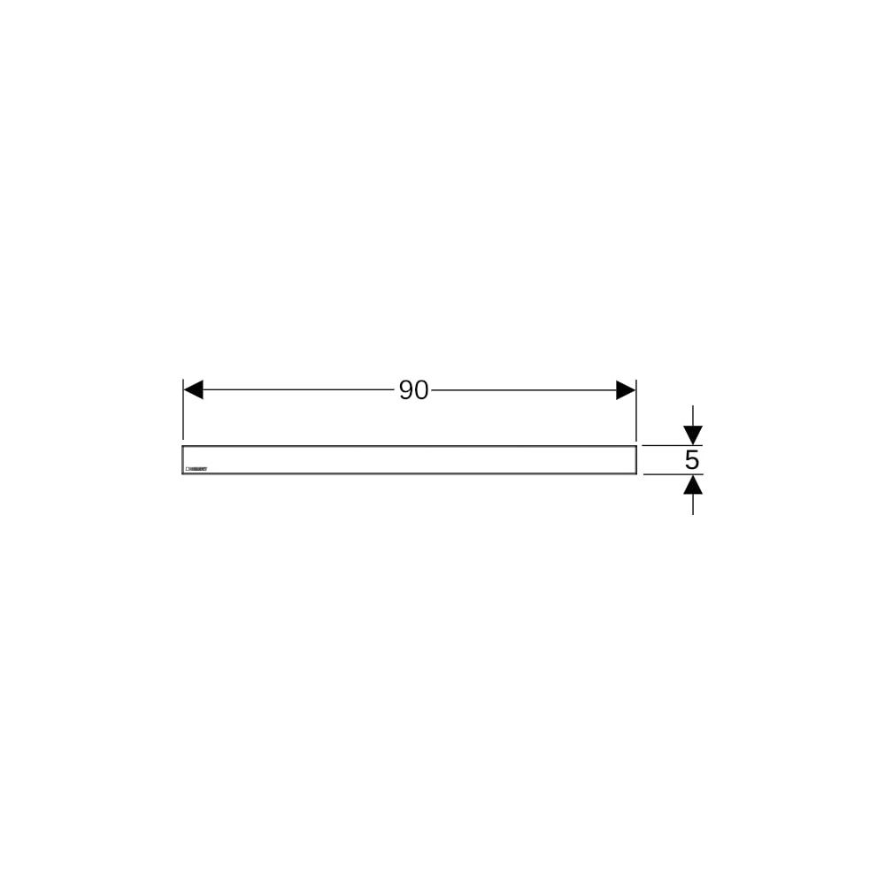 Geberit Abdeckung für Duschrinne, Edelstahl gebürstet, 900mm, 243352001... GEBERIT-243352001 4025416502906 (Abb. 4)