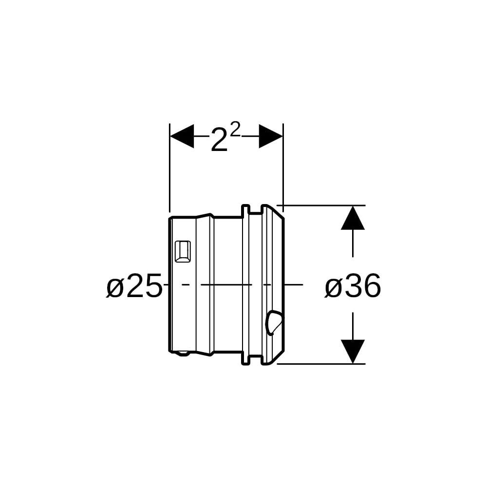 Geberit Schutzstopfen für Schutzrohr Außendurchmesser 25mm, Blau... GEBERIT-652020001 4025416306405 (Abb. 6)