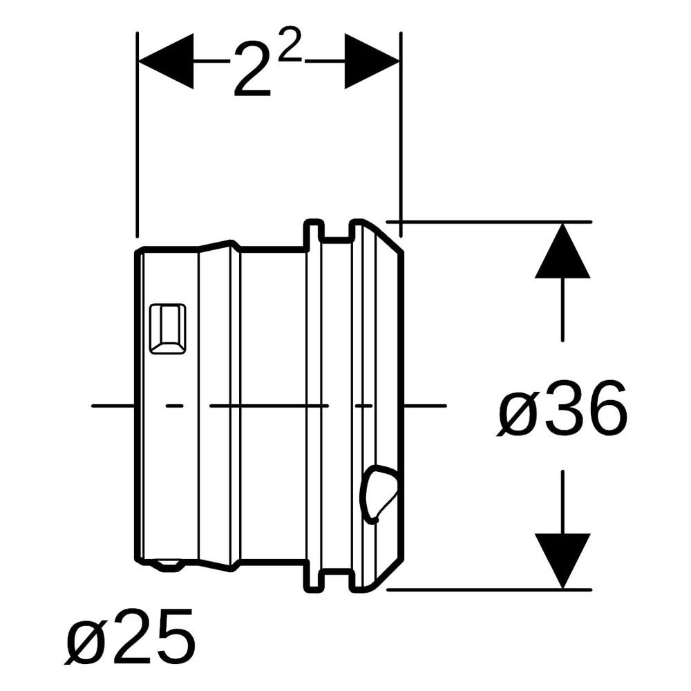 Geberit Schutzstopfen für Schutzrohr Außendurchmesser 25mm, Rot... GEBERIT-652024001 4025416306665 (Abb. 7)