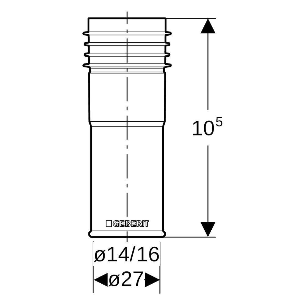 Geberit Markierhülse für Schutzrohr Außendurchmesser 14/16mm, Blau, 650021001... GEBERIT-650021001 4025416306436 (Abb. 7)