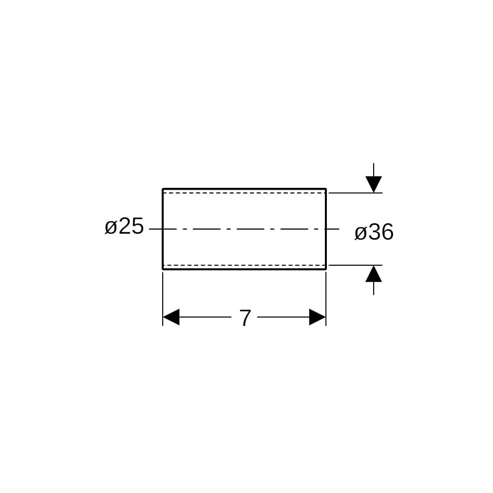 Geberit Muffe für Schutzrohr Außendurchmesser 25mm... GEBERIT-652022001 4025416709817 (Abb. 5)
