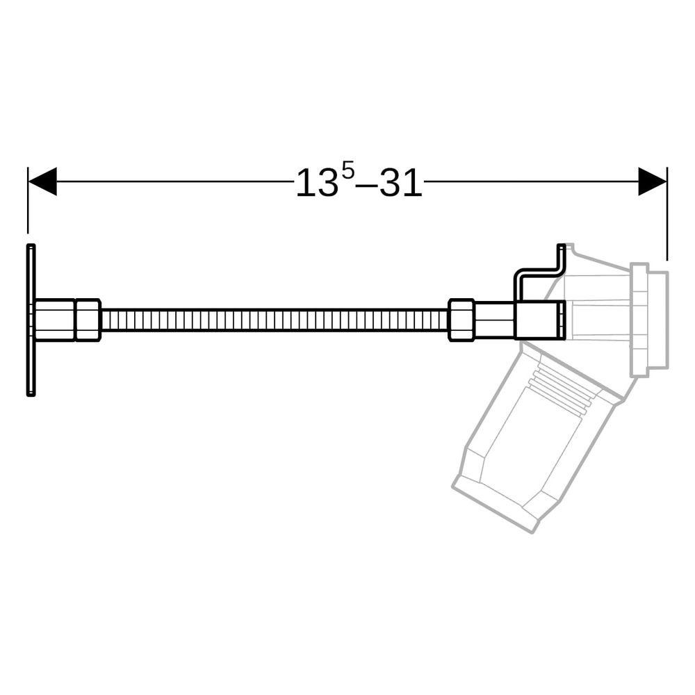 Geberit Befestigungsset PushFit, 13,5-31cm, Stahl, Verzinkt, 651782001... GEBERIT-651782001 4025416757528 (Abb. 6)