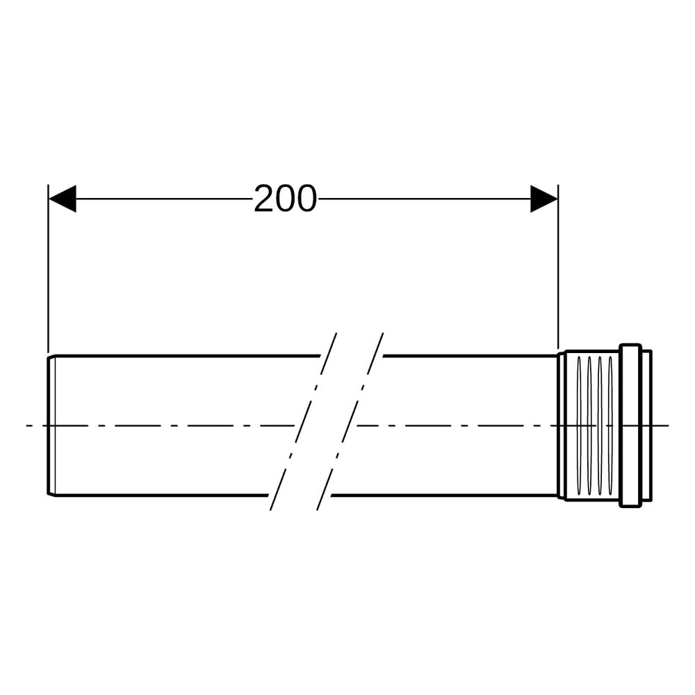 Geberit Silent-PP Rohr mit Muffe Außendurchmesser 110mm, Länge 200cm, 390506141... GEBERIT-390506141 4025416937265 (Abb. 9)