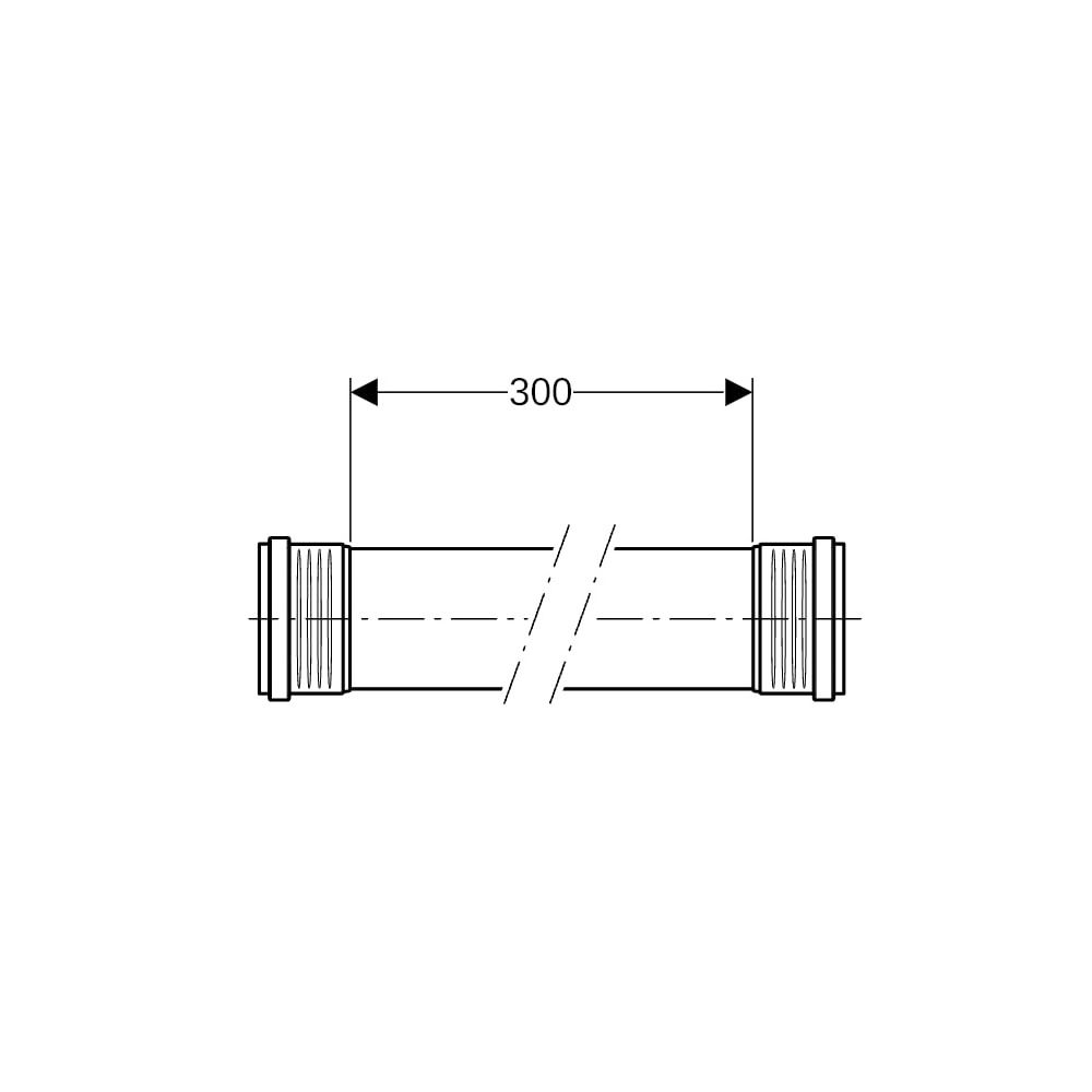 Geberit Silent-PP Rohr mit zwei Muffen Außendurchmesser 40mm, Länge 300cm... GEBERIT-390114141 4025416936053 (Abb. 6)