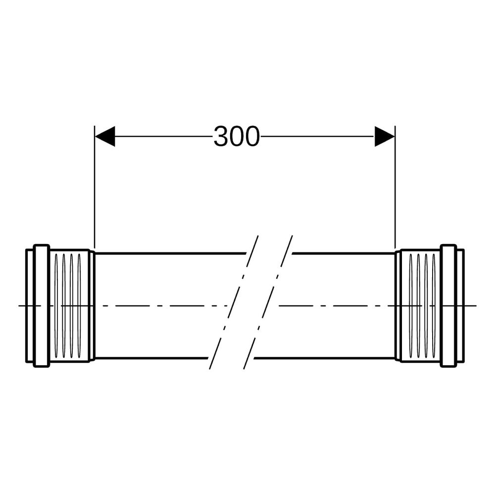 Geberit Silent-PP Rohr mit zwei Muffen Außendurchmesser 125mm, Länge 300cm... GEBERIT-390614141 4025416970934 (Abb. 9)