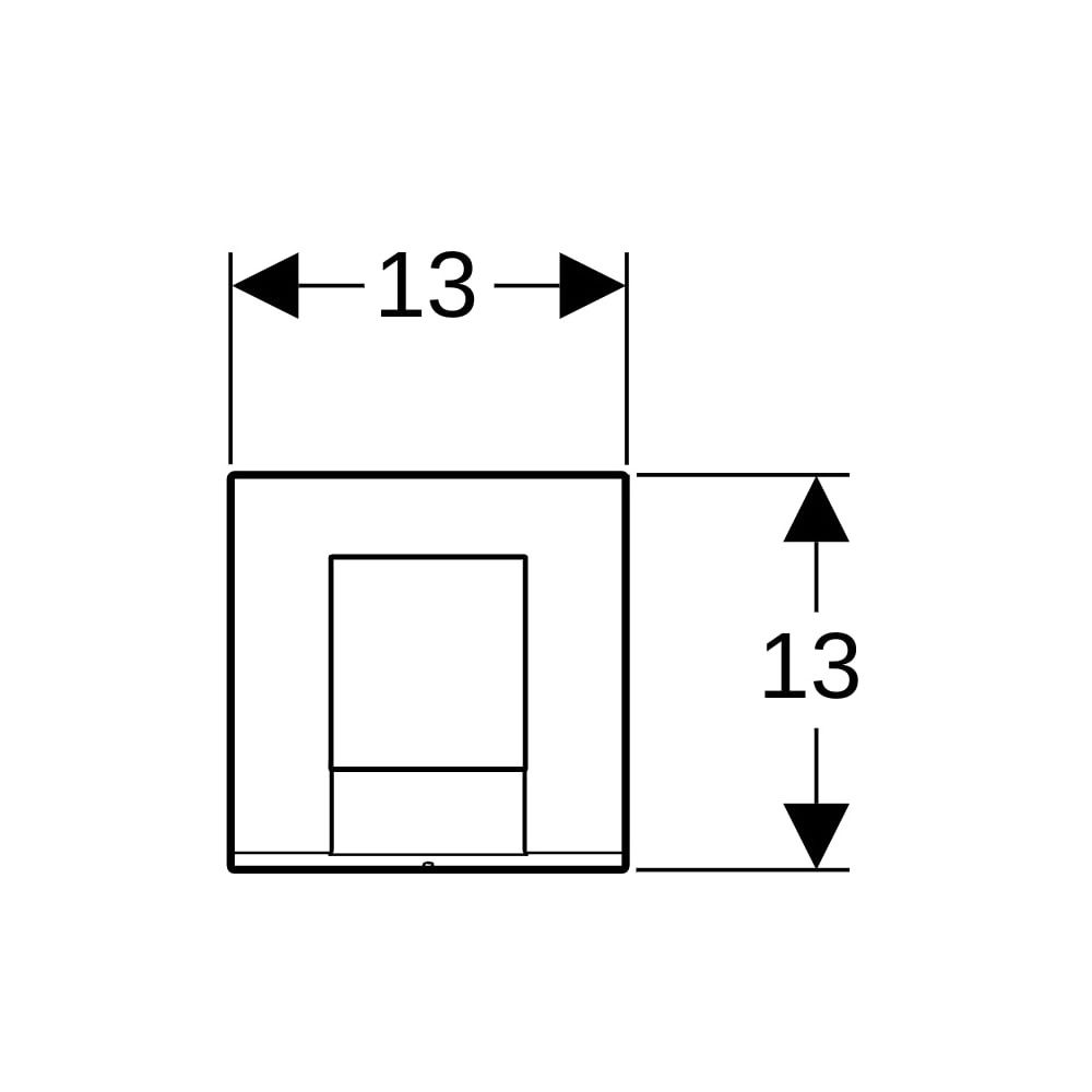 Geberit Bolero Abdeckplatte, Hochglanz verchromt... GEBERIT-241922211 4025416941132 (Abb. 6)