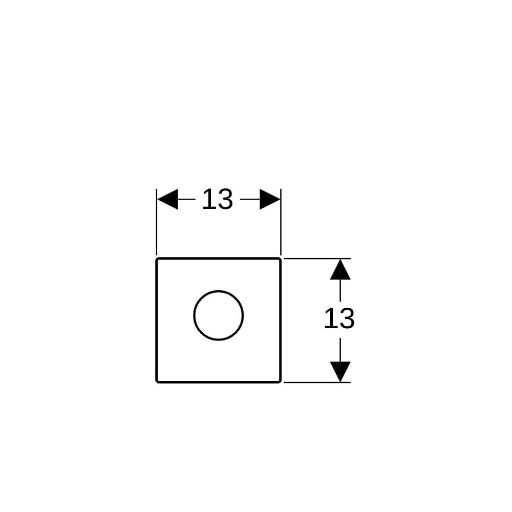 Geberit Mambo Abdeckplatte Urinalsteuerung mit elektronischer Spülauslösung, Netz, g... GEBERIT-116023FW1 4025416940531 (Abb. 6)