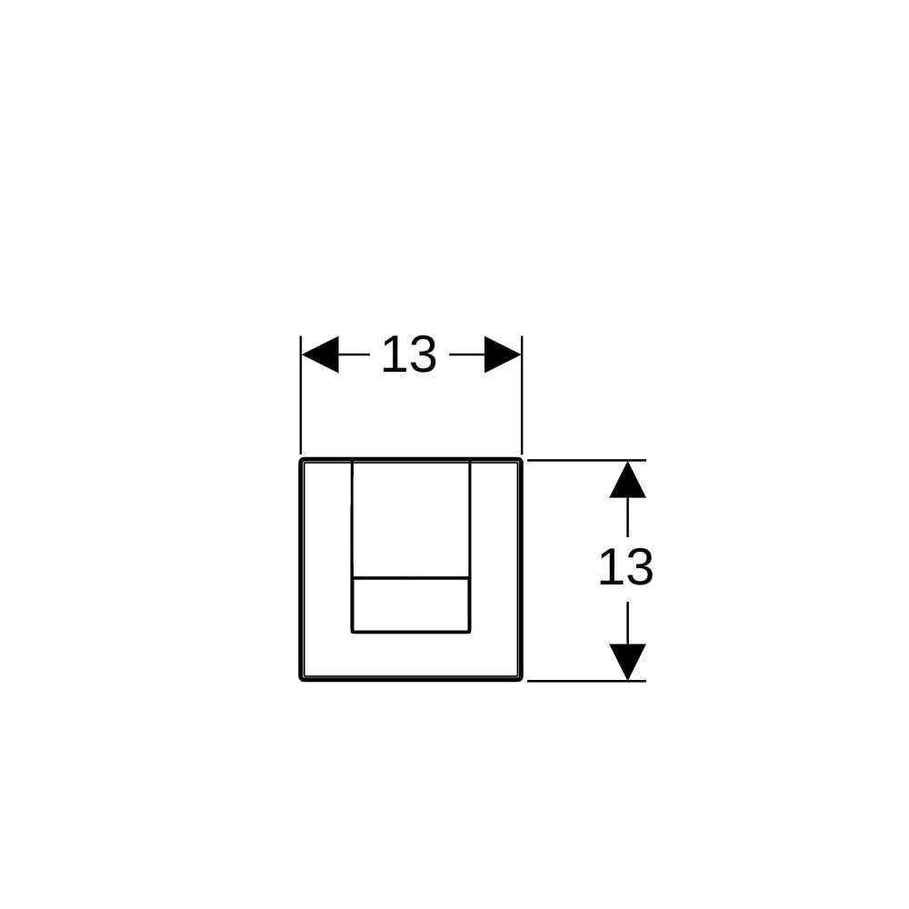 Geberit Tango Abdeckplatte, Hochglanz verchromt... GEBERIT-241924211 4025416941163 (Abb. 6)