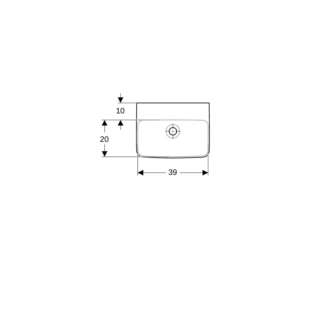 Geberit Renova Plan Handwaschbecken, 45x17x34cm, ohne Hahnloch, ohne Überlauf, Weiß/... GEBERIT-501627008 4025410858252 (Abb. 7)