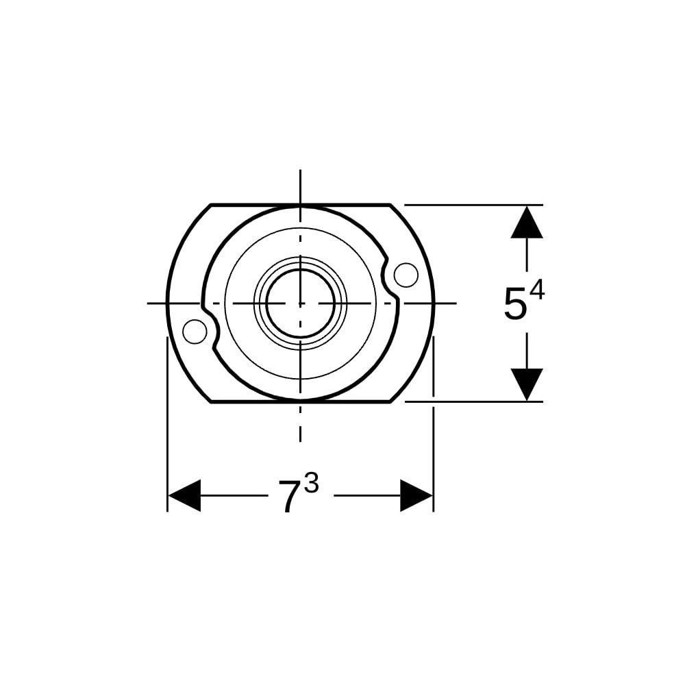 Geberit Nachrüstadapter für Zulauf Rp 1/2", Urinal... GEBERIT-242309001 4025416728917 (Abb. 6)