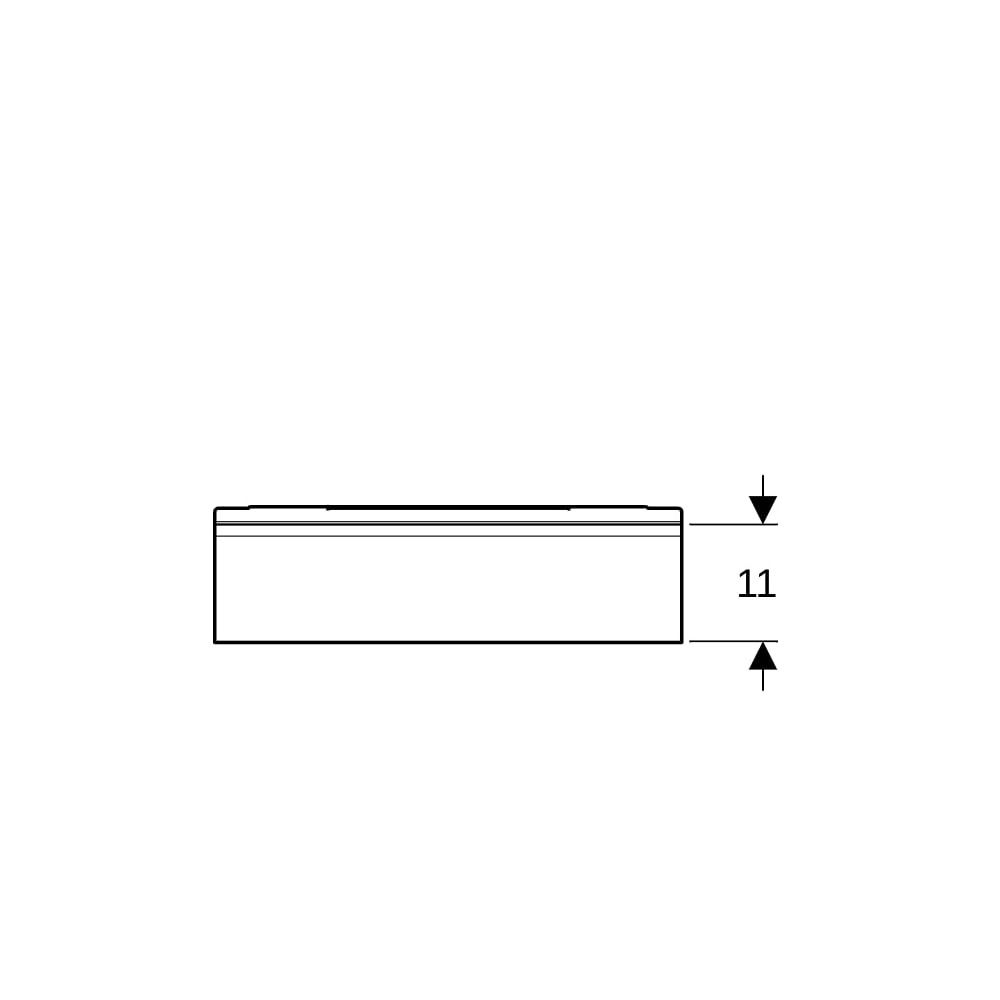 Geberit Wandablage 45x5,5x13cm, Lava pulverbeschichtet matt... GEBERIT-502326JK1 4025410943217 (Abb. 7)