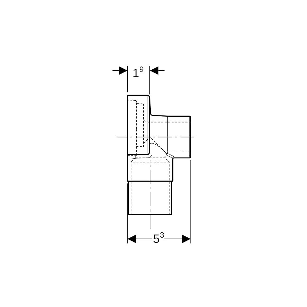 Geberit Schalldämmset für Anschlusswinkel 90 Grad einfach EPDM... GEBERIT-601801001 4025416041931 (Abb. 6)