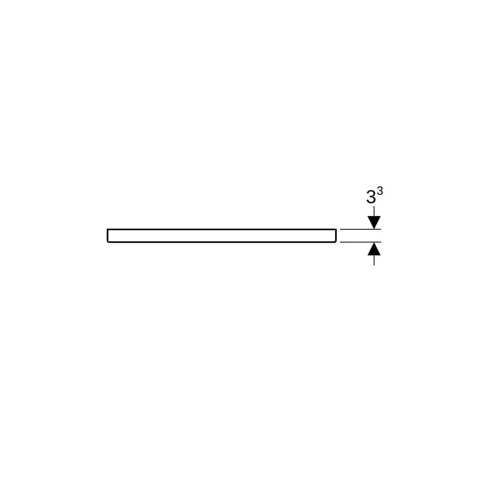 Geberit iCon Griff Mattschwarz/pulverbeschichtet matt, Breite 58,9cm... GEBERIT-502359141 4025410626875 (Abb. 8)