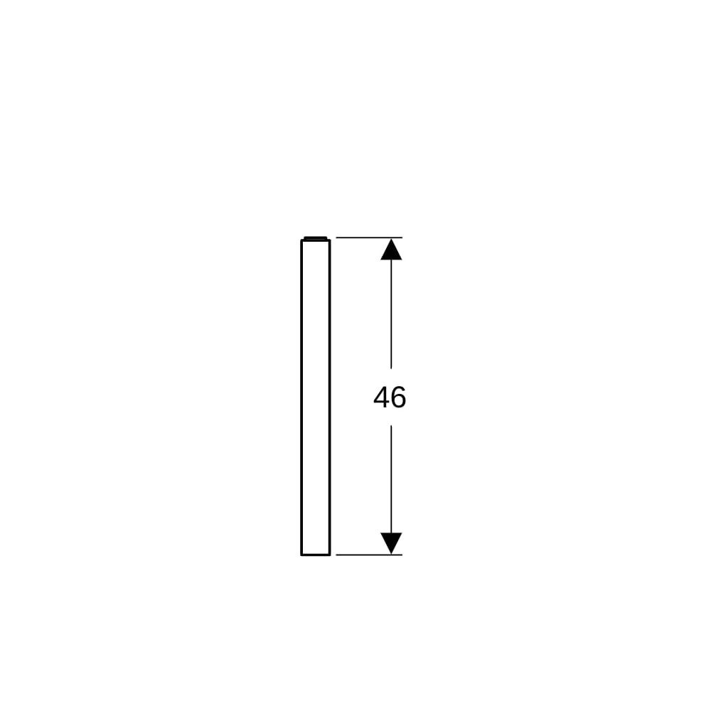 Geberit P-Träger für Geberit ONE Waschtischplatte verchromt... GEBERIT-505700001 4025410949967 (Abb. 7)