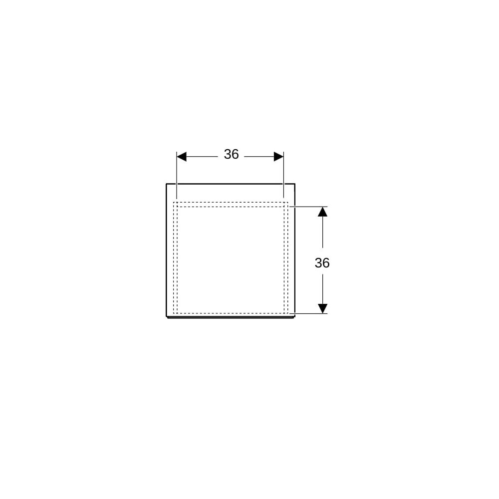 Geberit ONE Seitenschrank 2 Schubladen, 45x49,2x47cm, Lava matt... GEBERIT-505077003 4025410630414 (Abb. 7)