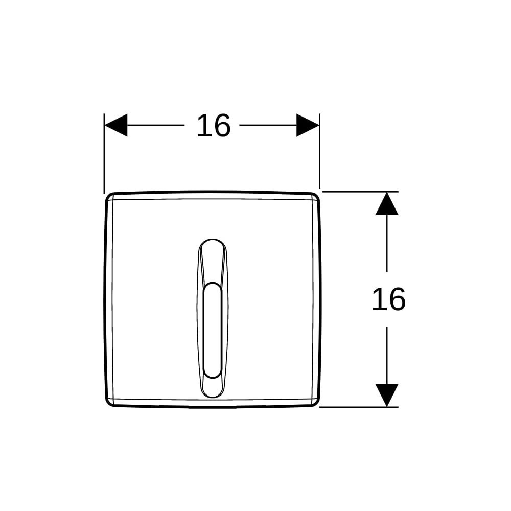 Geberit Urinalsteuerung mit elektron. Spülauslösung, Netzbetrieb, Abdeckplatte aus K... GEBERIT-115817465 4025416191056 (Abb. 6)