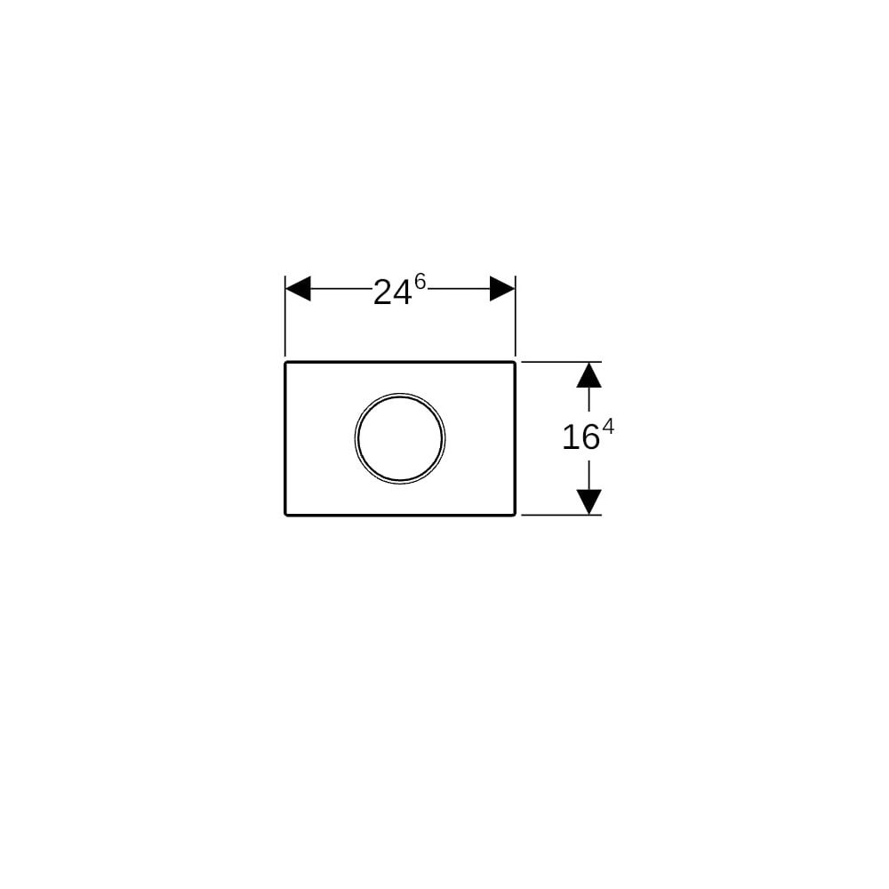 Geberit Sigma10 Drückerplatte für WC-Steuerung, elektronischer Spülauslösung, Round,... GEBERIT-242782KN1 4025416848233 (Abb. 6)