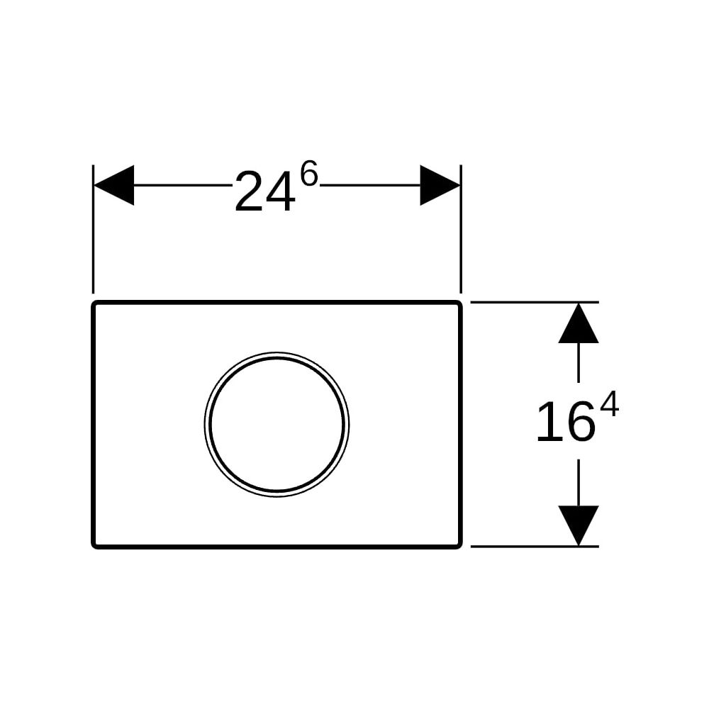 Geberit Sigma10 WC-Steuerung elektronisch Batterie, 2-Mengen, Edelstahl gebürstet/po... GEBERIT-115908SN6 4025410531193 (Abb. 8)