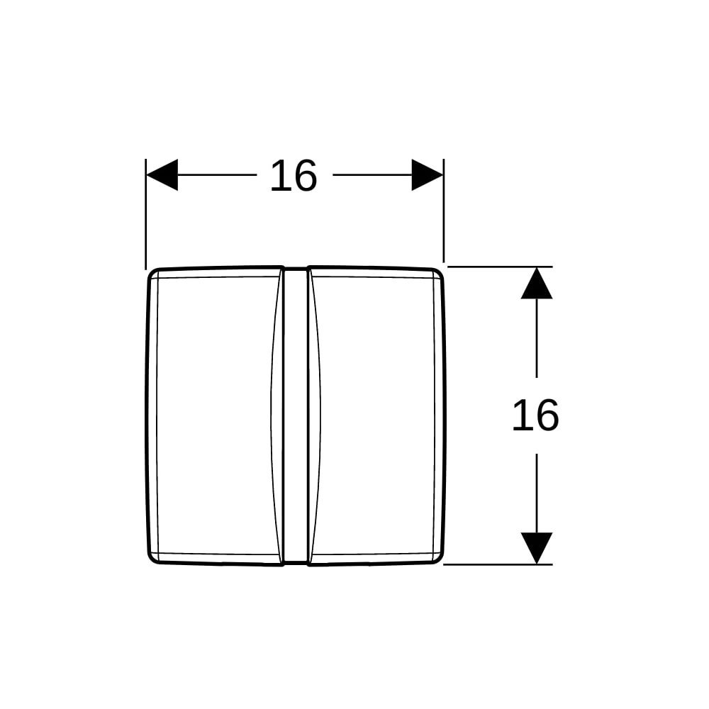 Geberit Urinalsteuerung mit elektron. Spülauslösung, Netzbetrieb, Abdeckplatte aus Z... GEBERIT-115802115 4025416190639 (Abb. 6)