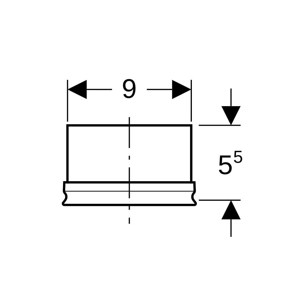 Geberit Pluvia Notüberlauf, maximale Stauhöhe 70mm bei 19l/s... GEBERIT-359036001 4025416552819 (Abb. 4)