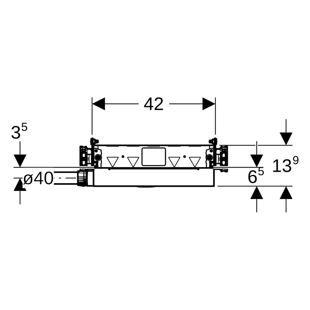 Geberit GIS Element für Dusche, mit CleanWall Wandablauf, für Estrichhöhe am Einlau... GEBERIT-461736001 4025416289098 (Abb. 11)