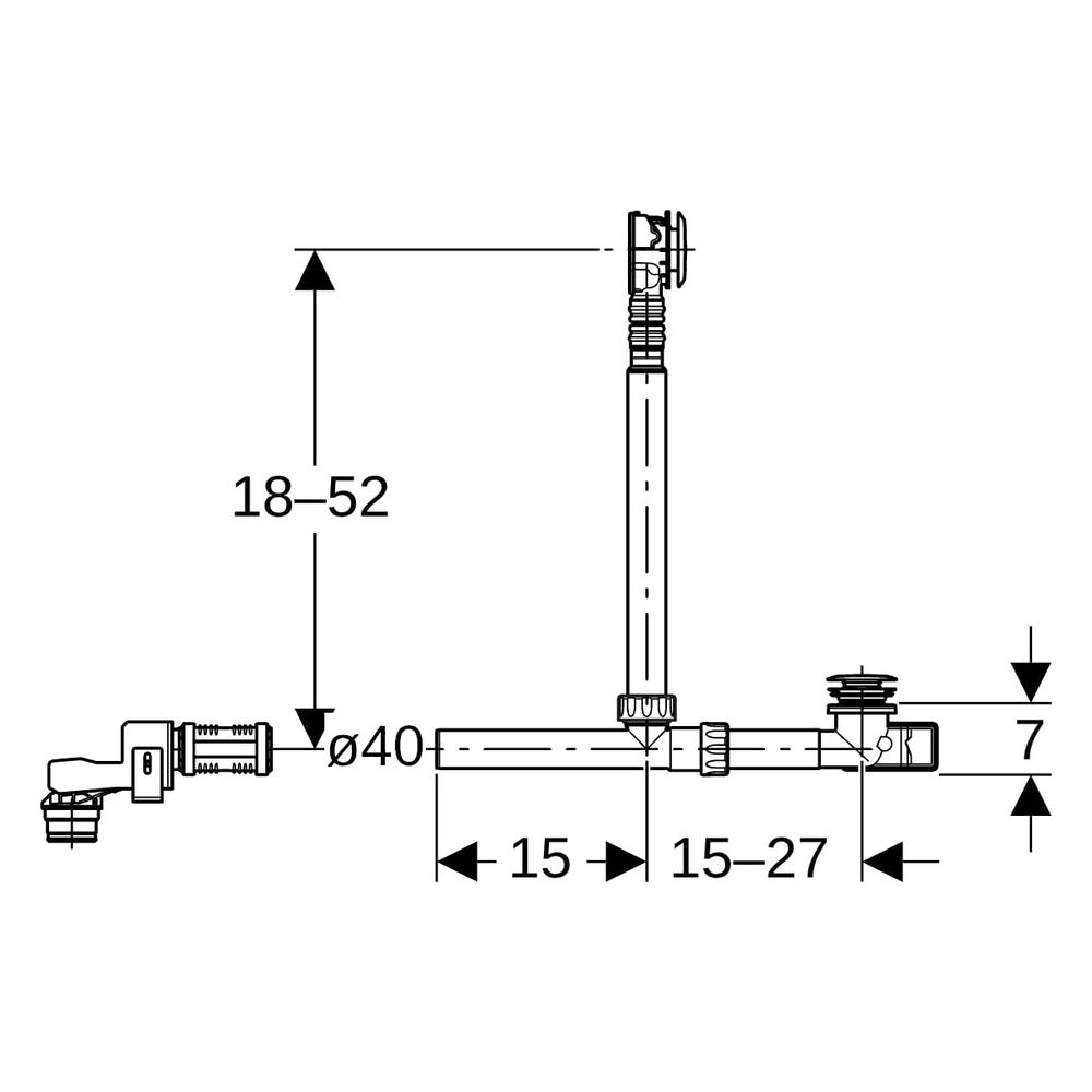 Geberit Badewannenanschluss für CleanWall Wandablauf für Dusche Außendurchmesser 40m... GEBERIT-154246006 4025410602459 (Abb. 6)