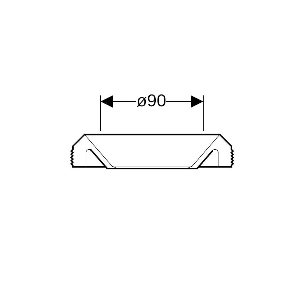 Geberit Manschette Außendurchmesser 90mm... GEBERIT-854487001 4025416048787 (Abb. 5)