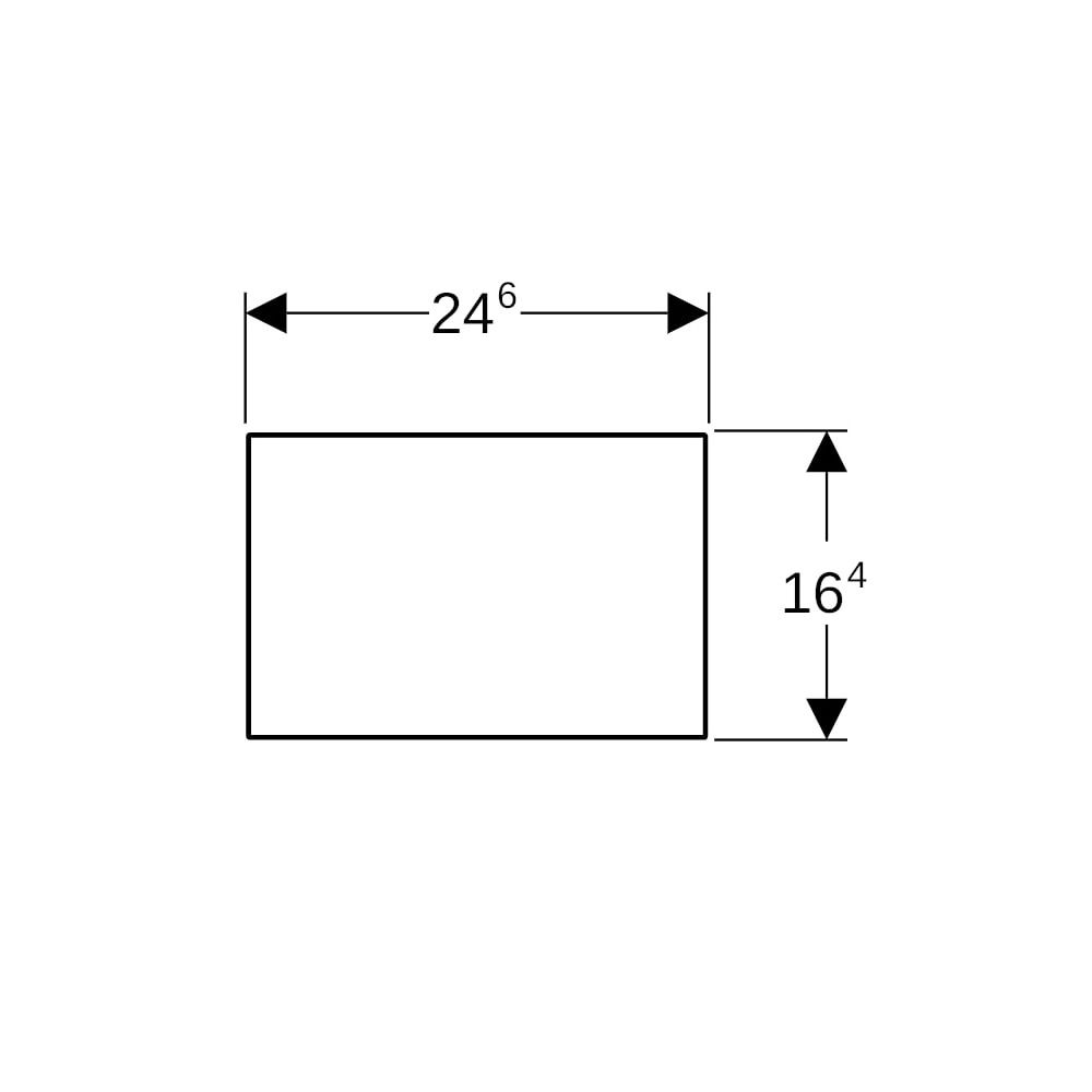 Geberit Sigma Abdeckplatte Sonderanfertigung... GEBERIT-115766001 4025416355236 (Abb. 7)