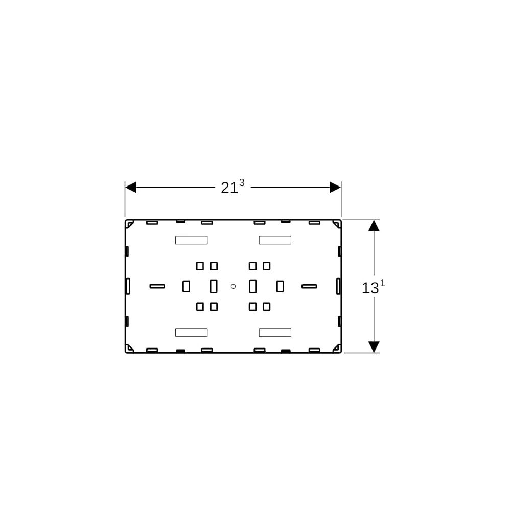 Geberit Sigma Abdeckplatte flächenbündig Sonderanfertigung... GEBERIT-115696001 4025416544272 (Abb. 6)