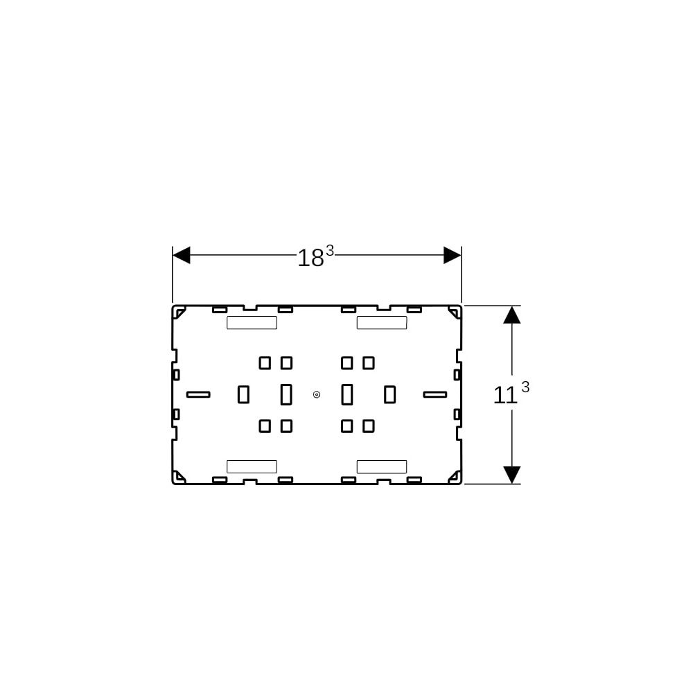 Geberit Omega Abdeckplatte flächenbündig Sonderanfertigung... GEBERIT-115087001 4025416485124 (Abb. 6)