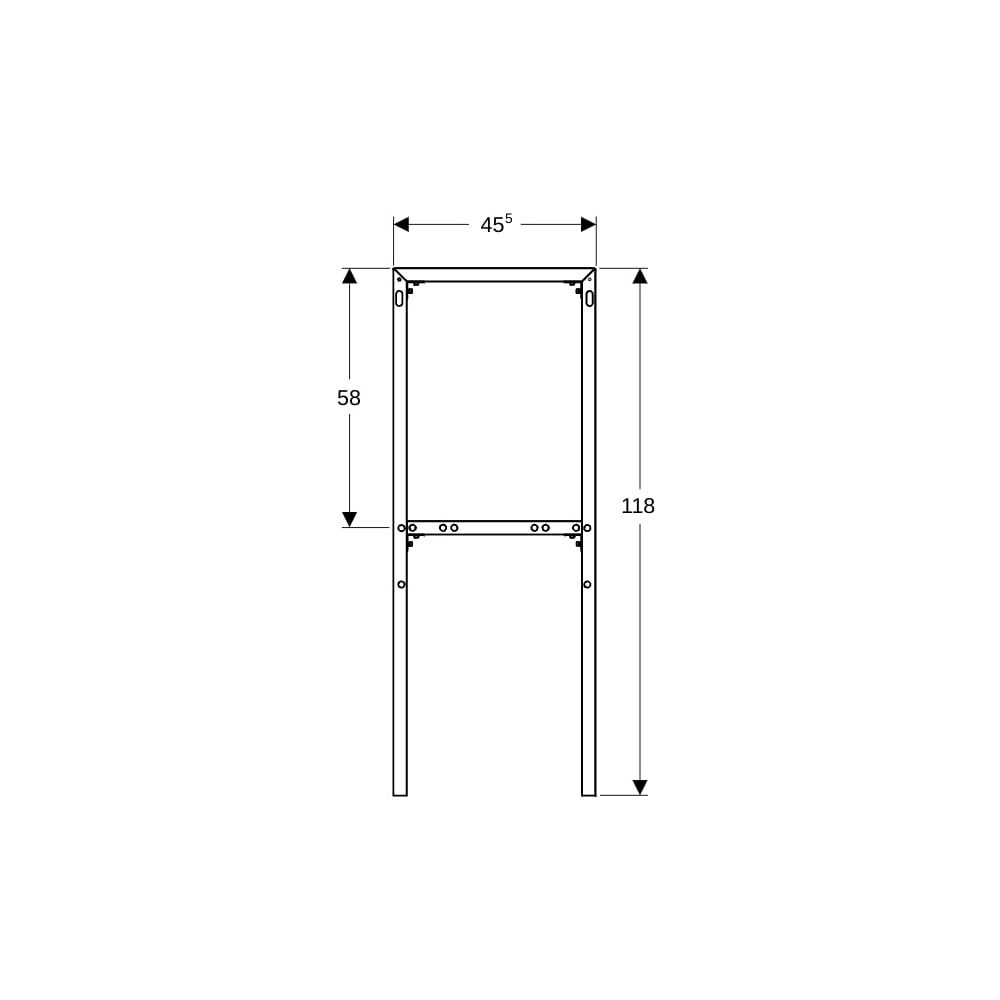 Geberit Monolith Distanzrahmen Aluminium poliert... GEBERIT-131011001 4025416572596 (Abb. 7)