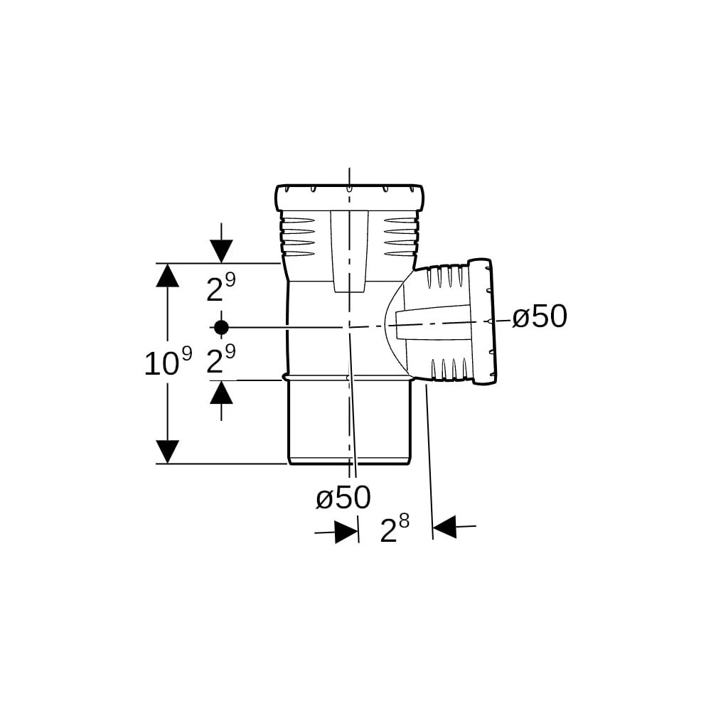 Geberit Silent-Pro Abzweig 87,5 Grad Außendurchmesser 50mm... GEBERIT-393248141 4025416447726 (Abb. 5)