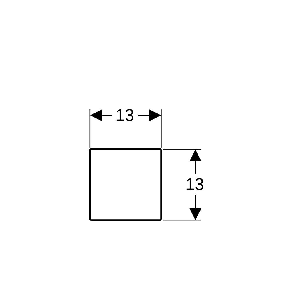 Geberit Abdeckplatte aus Edelstahl, für Urinalsteuerung gebürstet... GEBERIT-116069FW1 4025416530541 (Abb. 6)