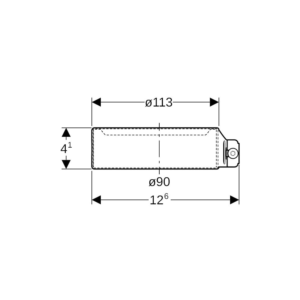 Geberit Haltekralle Außendurchmesser 90mm... GEBERIT-390408141 4025416549512 (Abb. 5)