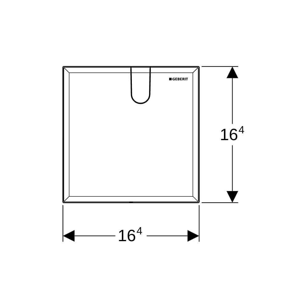 Geberit Abdeckplatte für Waschtischarmaturen mit UP-Funktionsbox, Alpinweiß... GEBERIT-116425111 4025416836520 (Abb. 6)